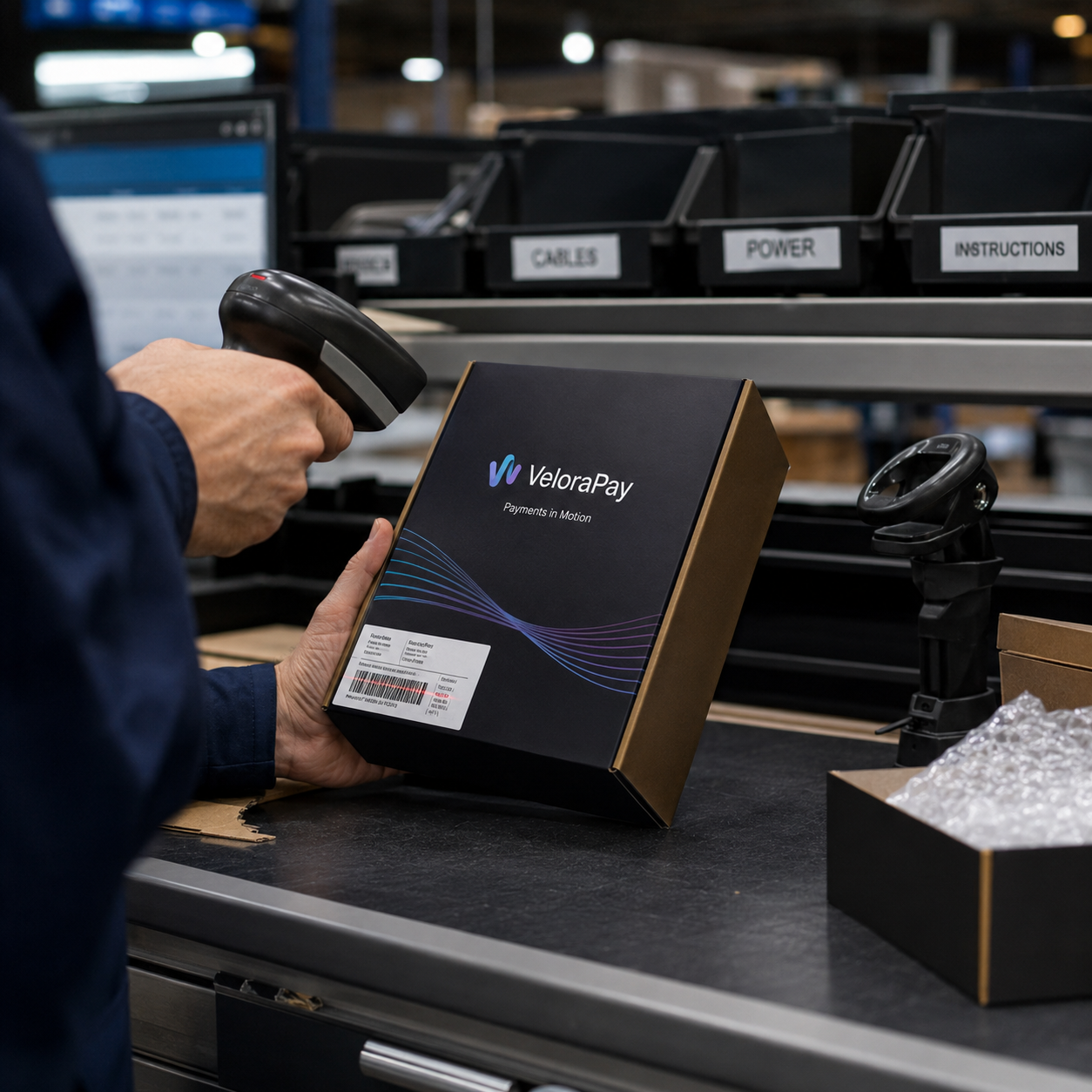 Escaneo de código de barras para trazabilidad de terminal